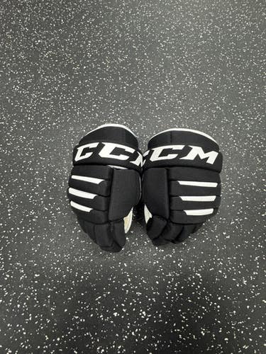 Used CCM 4R II Junior Gloves Black 10" 11849-S000034573