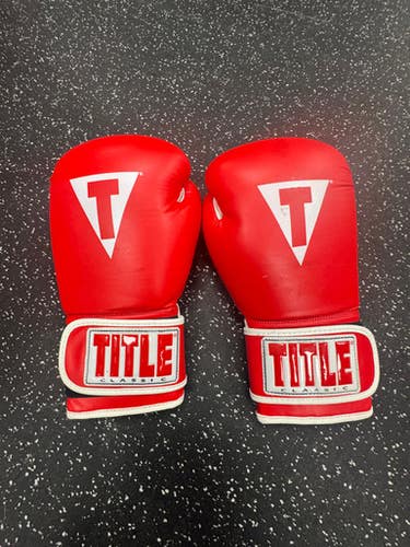 Used Title Boxing Gloves Red LG 11849-S000034566