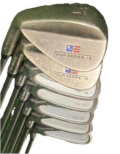 US Kids TS-12 Junior Golf Set LH 57" Height Youth 1w,3w,4h,5-8,PW,SW,LW 5i 34"