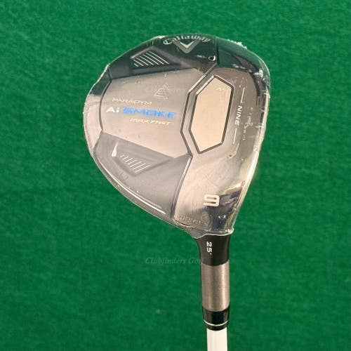 NEW Lady Callaway Paradym Ai Smoke Max Fast 25 Fairway Wood 9 ELDIO 40L w/HC