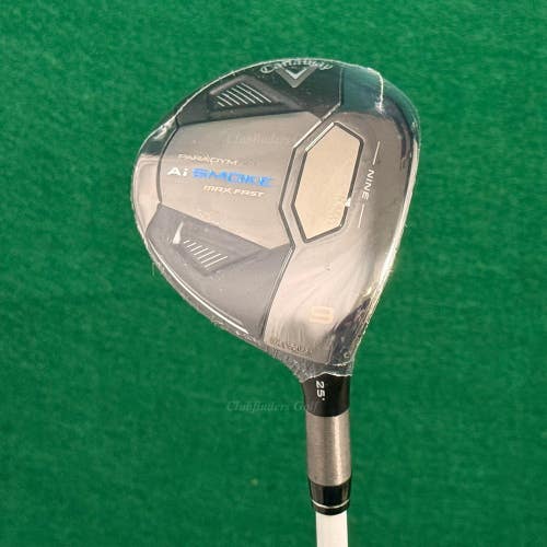 NEW! Lady Callaway Paradym Ai Smoke Max Fast 25 Fairway Wood 9 ELDIO 40L w/HC