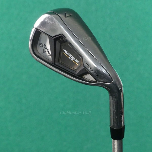 Callaway Rogue ST MAX OS LITE Single 7 Iron AeroTech SteelFiber Graphite Stiff