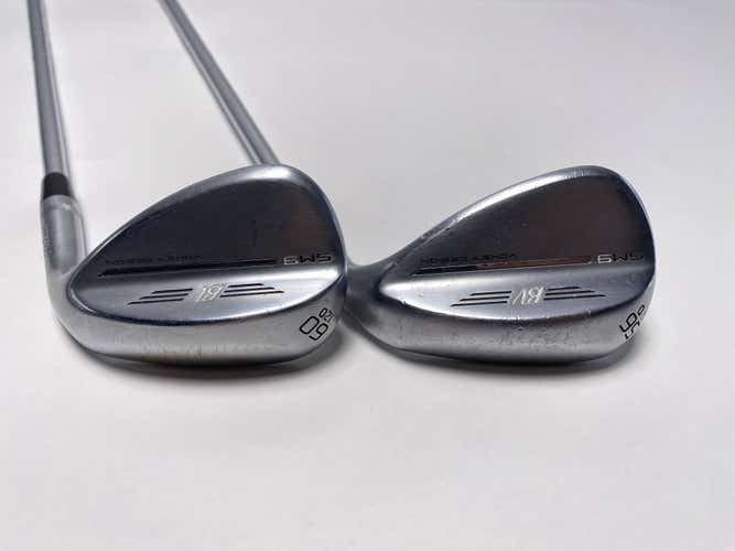 Titleist Vokey SM9 Tour Chrome Wedge Set 56* 12  | 60* 12 Wedge Steel Mens RH