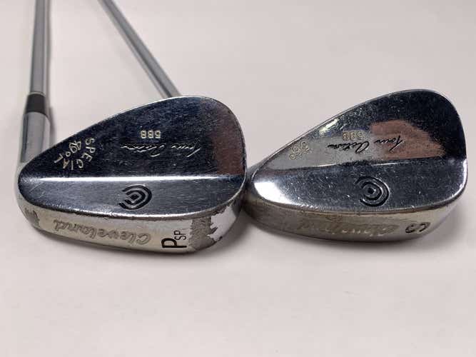 Cleveland 588 Chrome Wedge Set 49* 56* Wedge Steel Mens RH