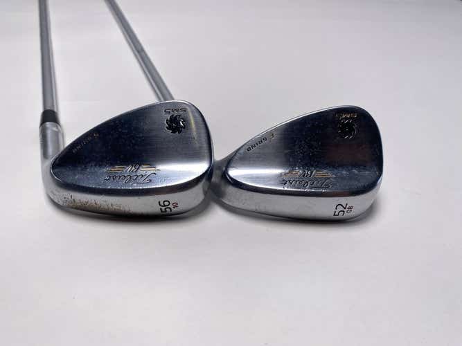 Titleist Vokey SM5 Tour Chrome Wedge Set 52* 8 56* 10 Wedge Steel Mens RH