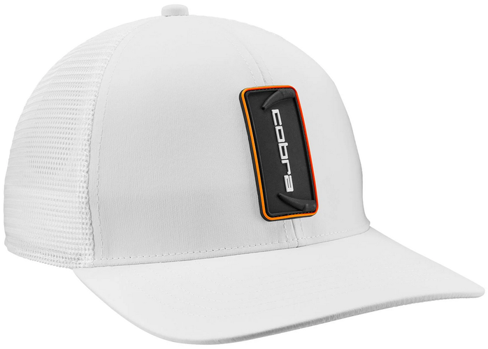 NEW Cobra Strike Trucker White/Black Adjustable Snapback Golf Hat/Cap
