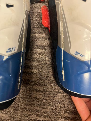 Junior CCM Next 11" Shin Pads Pro Stock (Used)
