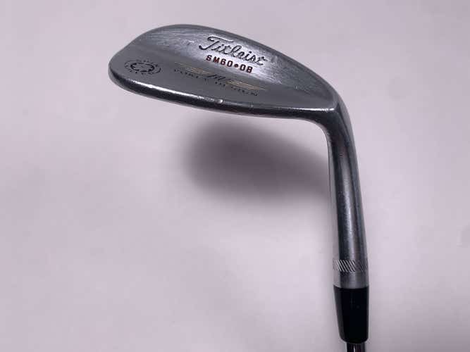 Titleist Vokey Spin Milled CC Chrome Lob Wedge LW 60* Wedge Steel Mens RH
