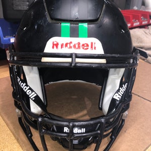 USED RIDDELL FLEX ADULT HELMET - LARGE - FLAT BLACK