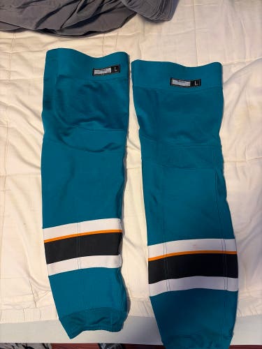Green Senior Large Adidas Socks Pro Stock (Used)