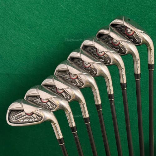 TaylorMade Burner 2.0 High Polish 4-AW Iron Set Superfast 65 Graphite Seniors