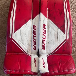 Small Bauer Supreme M5 Pro Goalie Leg Pads (Used)