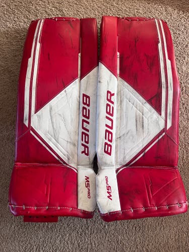 Small Bauer Supreme M5 Pro Goalie Leg Pads (Used)