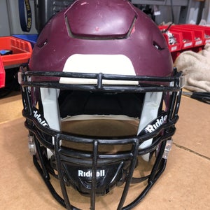 USED RIDDELL FLEX ADULT HELMET - MEDIUM - FLAT MAROON