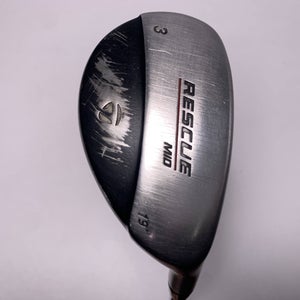 TaylorMade Rescue Mid 3 Hybrid 19* Light Metal Regular Steel Mens RH