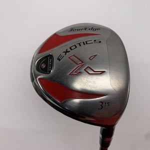 Tour Edge Exotics XCG 3 Fairway Wood 15* Aldila DVS 75g Stiff Graphite Mens RH