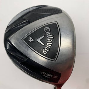 Callaway Razr X Black 4 Fairway Wood 17* Senior Graphite Mens RH Undersize Grip