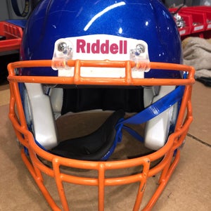 USED RIDDELL SPEED ADULT HELMET - MEDIUM - ROYAL BLUE METALLIC