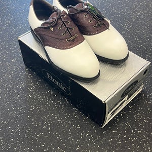 Used Etonic Mens Golf Shoes White Senior 10 11849-S000034506