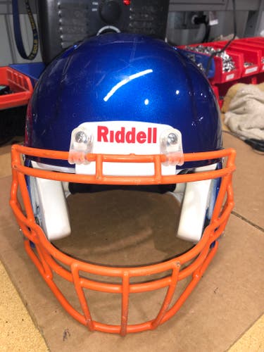 USED RIDDELL SPEED ADULT HELMET - MEDIUM - ROYAL BLUE METALLIC - REJECT