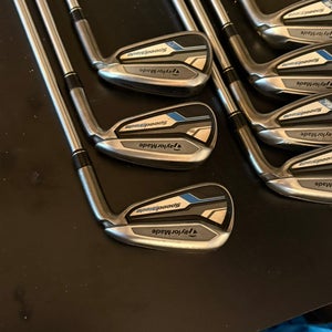 Men's 2013 TaylorMade Speedblade Right Handed Iron Set Stiff Flex Steel Shaft (Used)