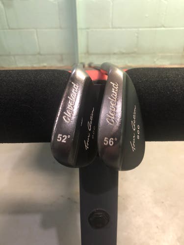 Cleveland 900 Form Forged Gunmetal Right Handed Wedge Set, 52/56, Steel Shaft (Used)