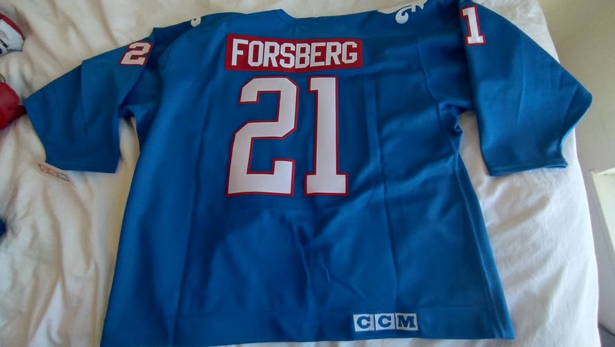 Quebec Nordiques Peter Forsberg 56 Men's CCM new rare