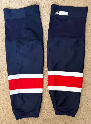 Blue Senior Large Adidas Socks Pro Stock (Used)