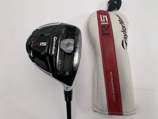 TaylorMade R15 3 Fairway Wood 15* Fujikura Speeder 67 Evolution Stiff Mens RH HC