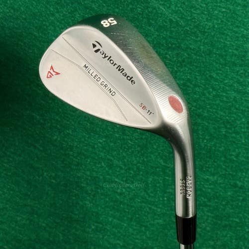 TaylorMade Milled Grind Chrome 58-SB11 58 Lob Wedge Dynamic Gold Wedge Flex