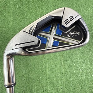 Callaway X-22 X22 4 Iron Left Handed Uniflex Steel Shaft -1/2 Short