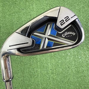 Callaway X-22 X22 5 Iron Left Handed Uniflex Steel Shaft -1/2 Short