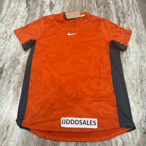 Nike Court Advantage Dri Fit Slim Fit Tennis Shirt DX5537-893 Orange Men’s Large

New With Tags