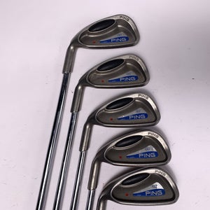 Ping G2 Iron Set 4-8 Red Dot True Temper Stiff Steel Mens LH