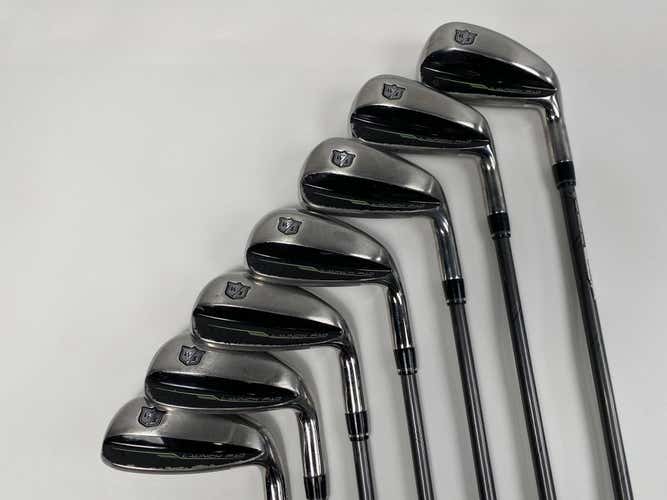 Wilson Launch Pad Iron Set 5-PW+GW Even Flow 5.0 55g Senior Graphite Mens RH