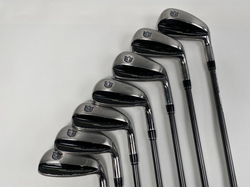 Wilson Launch Pad Iron Set 5-PW+GW Even Flow 5.0 55g Senior Graphite Mens RH