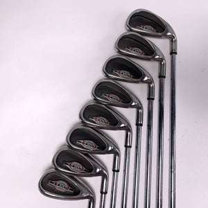 Callaway Big Bertha 2002 Iron Set 4-PW+AW Big Bertha Uniflex Steel Mens RH