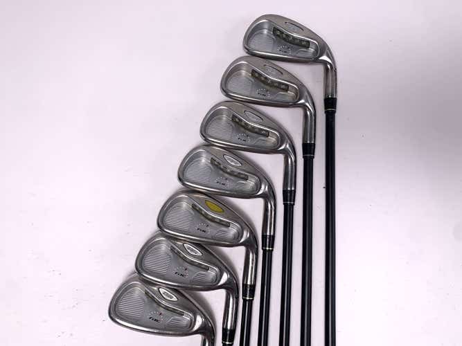 TaylorMade Rac OS 2005 Iron Set 3-9 UG65 Regular Steel Mens RH Oversize Grips