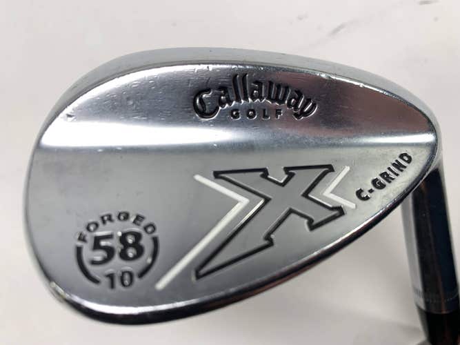 Callaway X Forged Chrome Lob Wedge LW 58* 10 Dynamic Gold S300 Stiff RH