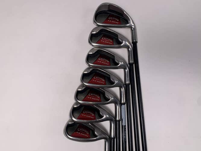 Callaway Big Bertha 2008 Iron Set 4-PW+SW 75g Stiff Graphite Mens RH No 5i