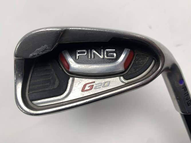 Ping G20 Single 7 Iron Purple Dot 1.5* Flat Kuro Kage 70g Regular RH