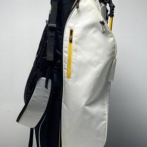 Callaway Fairway C Stand Bag White/Black/Yellow 4-Way Divide Dual Strap Golf Bag