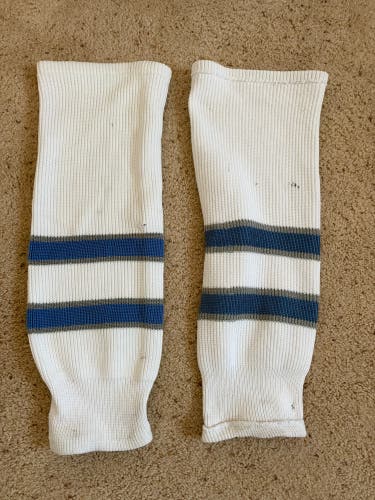 White Senior Large Knit Socks (Used)