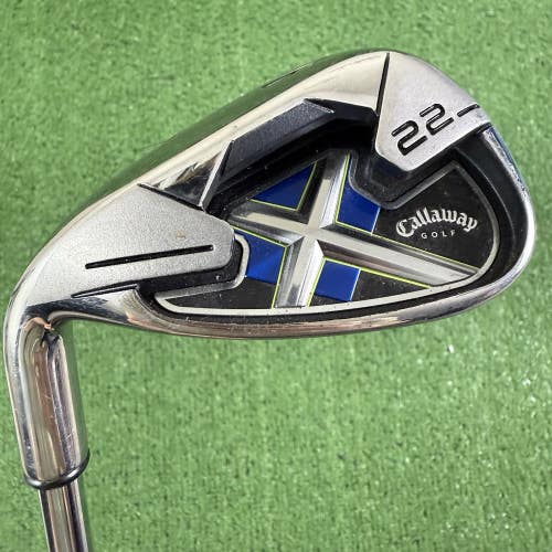 Callaway X-22 X22 9 Iron Left Handed Uniflex Steel Shaft -1/2 Short