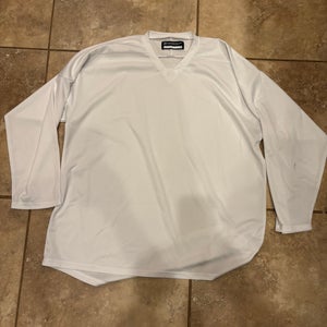 XL White Practice Hockey Jersey