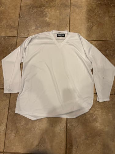 XL White Practice Hockey Jersey