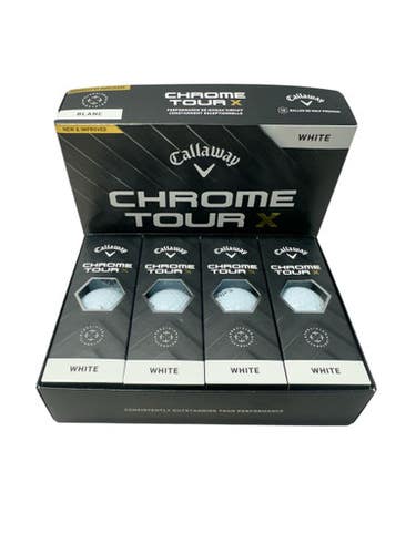 Used Callaway CHROME TOUR X 12 Pack - Golf Balls White 11835-S000201941