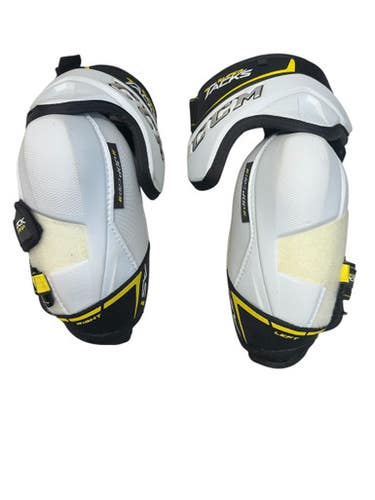 Used CCM SUPER TACKS AS1 Senior Elbow Pads White MD 11835-S000201981