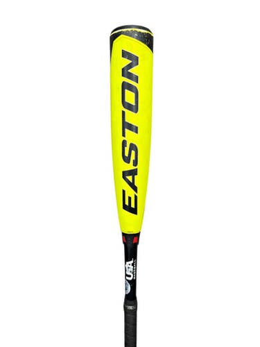 Used Easton YBB23ADV10 BB/SB USA 2 5/8 Bat Black And Yellow 28" 11835-S000202059
