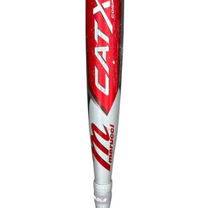 Used Marucci MSBCCPX10 BB/SB USSSA 2 3/4 Bat Silver And Red 29" 11835-S000202055